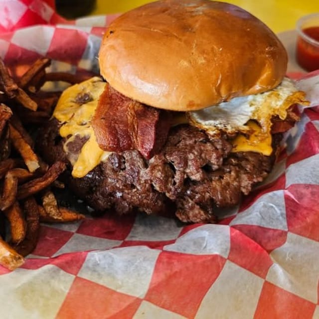 Mother Clucker Burger.